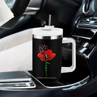 Parkinson's Awareness Tumbler With Handle Faith Hope Tulips Support Parkinsons Warrior