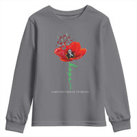 Parkinson's Awareness Youth Sweatshirt Faith Hope Tulips Support Parkinsons Warrior
