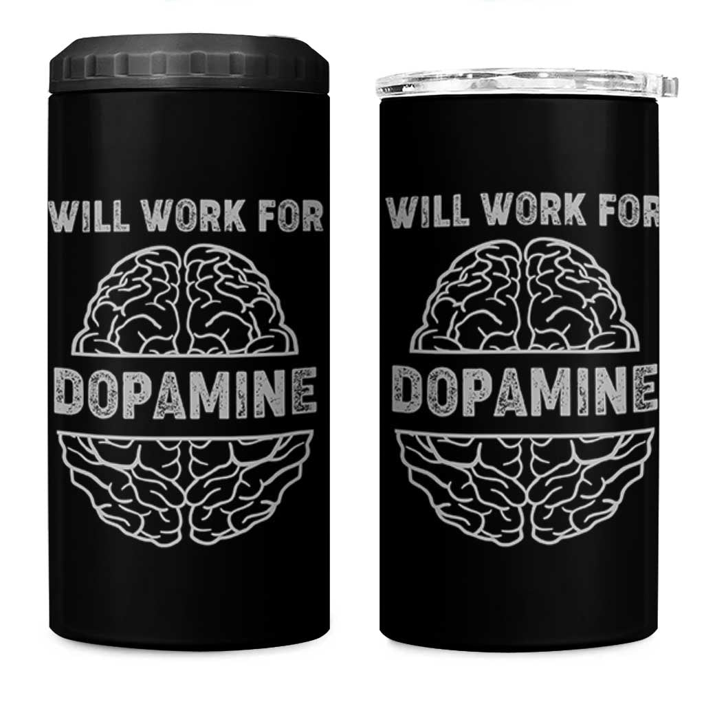 Parkinson's Awareness 4 in 1 Can Cooler Tumbler Work For Dopamine Parkinsons Warrior Support