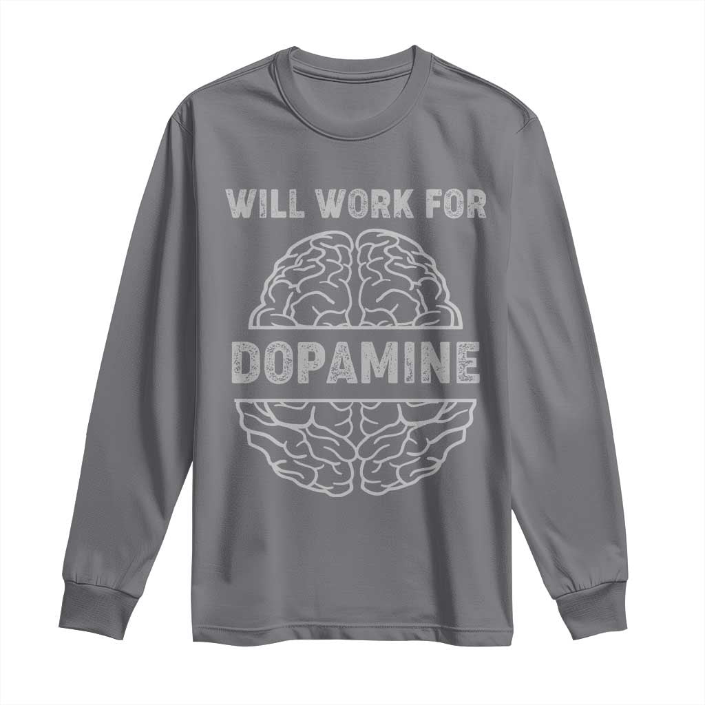 Parkinson's Awareness Long Sleeve Shirt Work For Dopamine Parkinsons Warrior Support