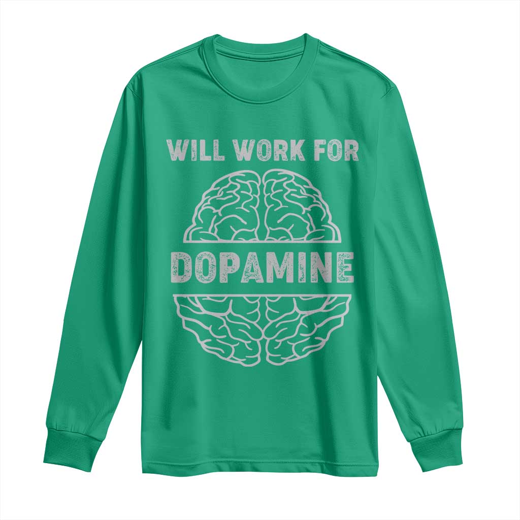 Parkinson's Awareness Long Sleeve Shirt Work For Dopamine Parkinsons Warrior Support