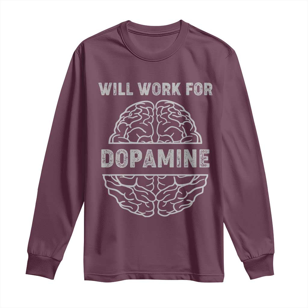 Parkinson's Awareness Long Sleeve Shirt Work For Dopamine Parkinsons Warrior Support