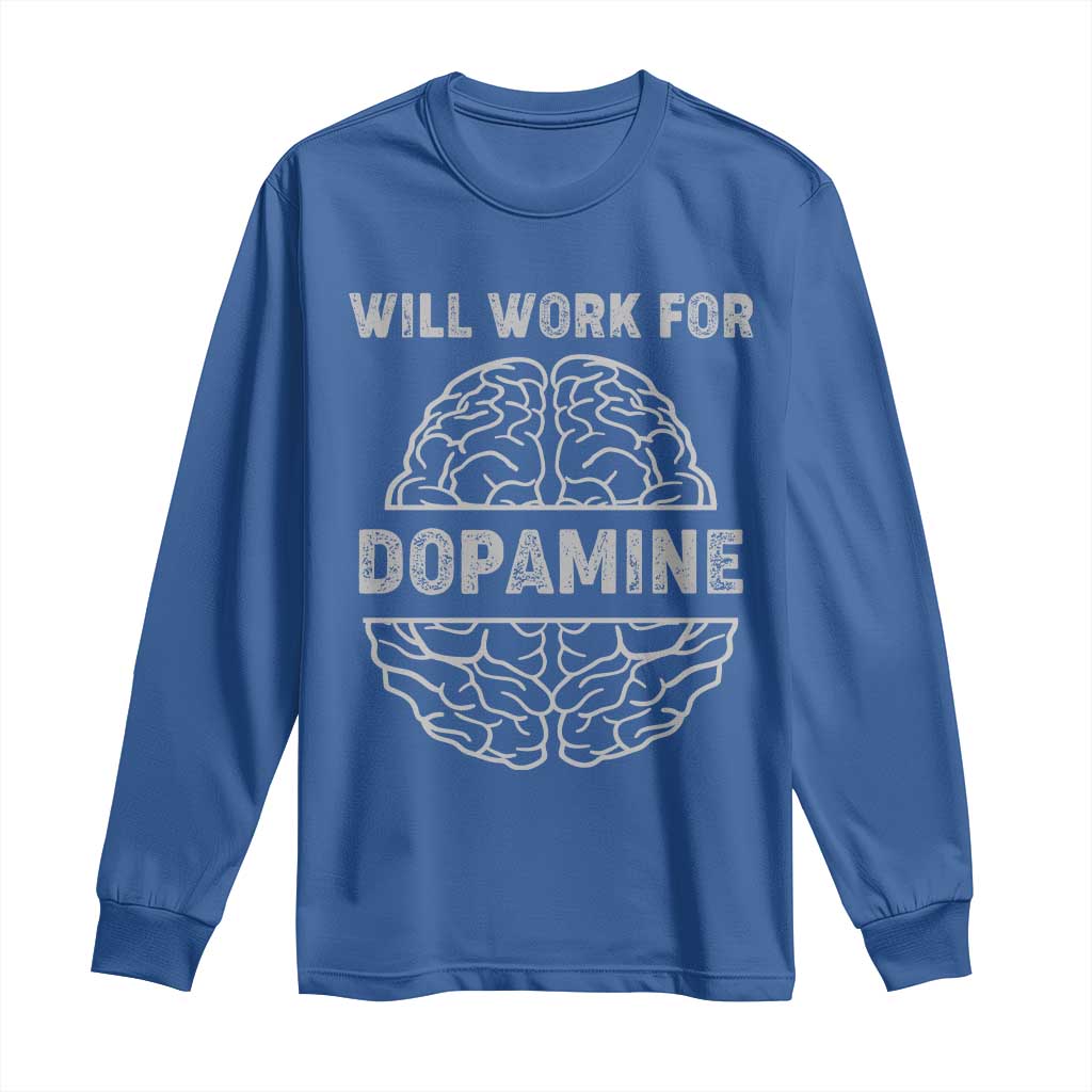 Parkinson's Awareness Long Sleeve Shirt Work For Dopamine Parkinsons Warrior Support