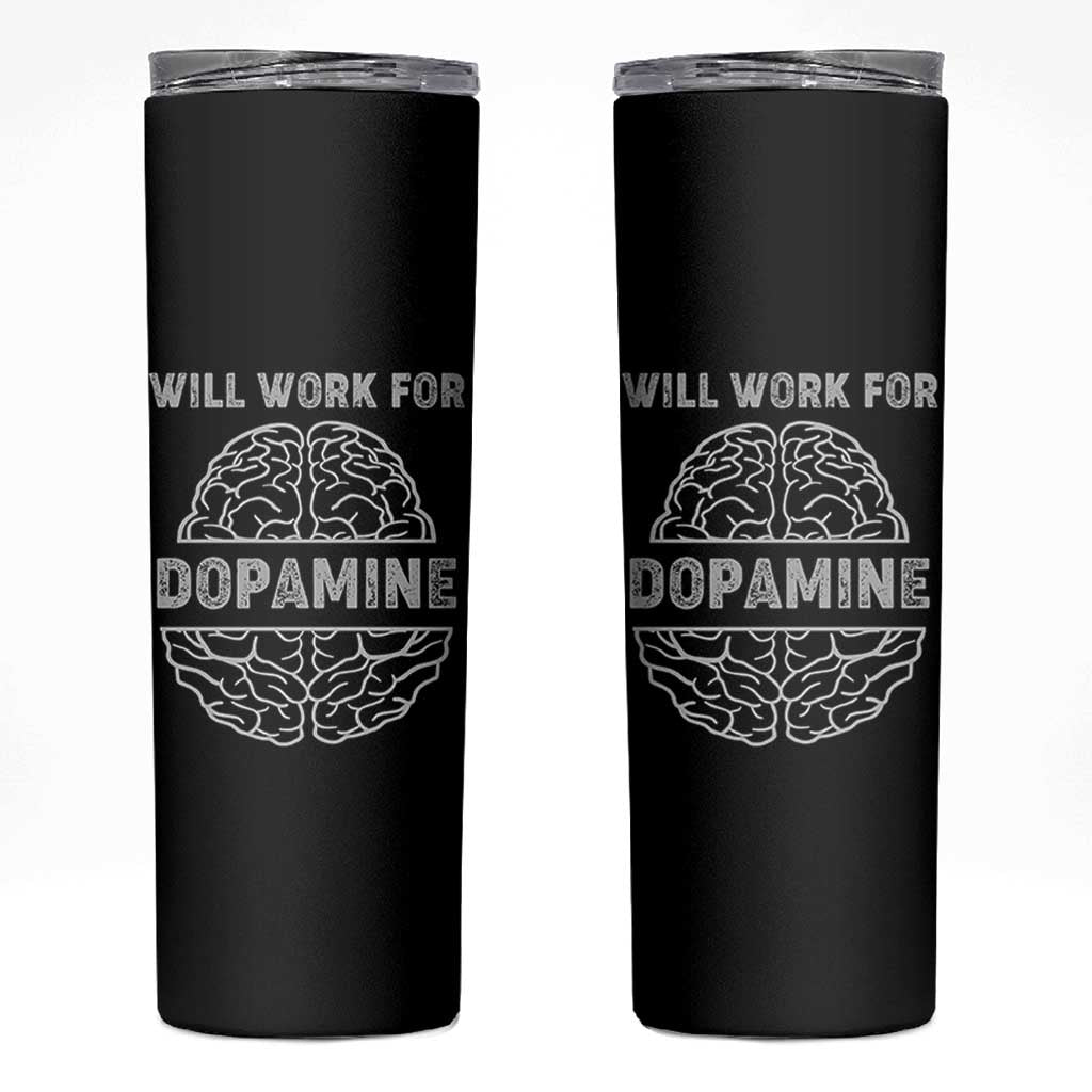 Parkinson's Awareness Skinny Tumbler Work For Dopamine Parkinsons Warrior Support