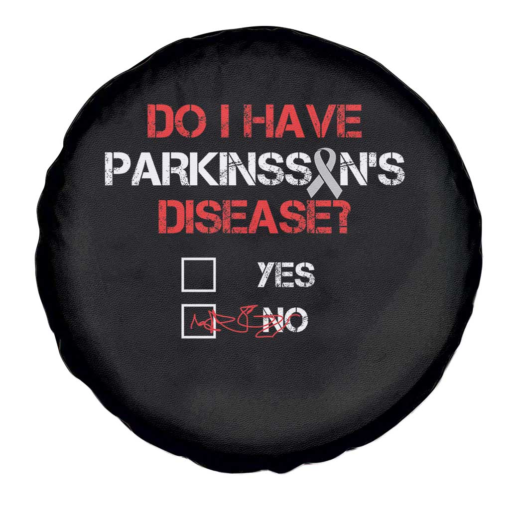 Parkinson's Awareness Spare Tire Cover Yes No Warrior Survivor Support