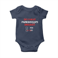 Parkinson's Awareness Baby Onesie Yes No Warrior Survivor Support