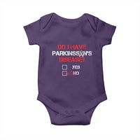 Parkinson's Awareness Baby Onesie Yes No Warrior Survivor Support