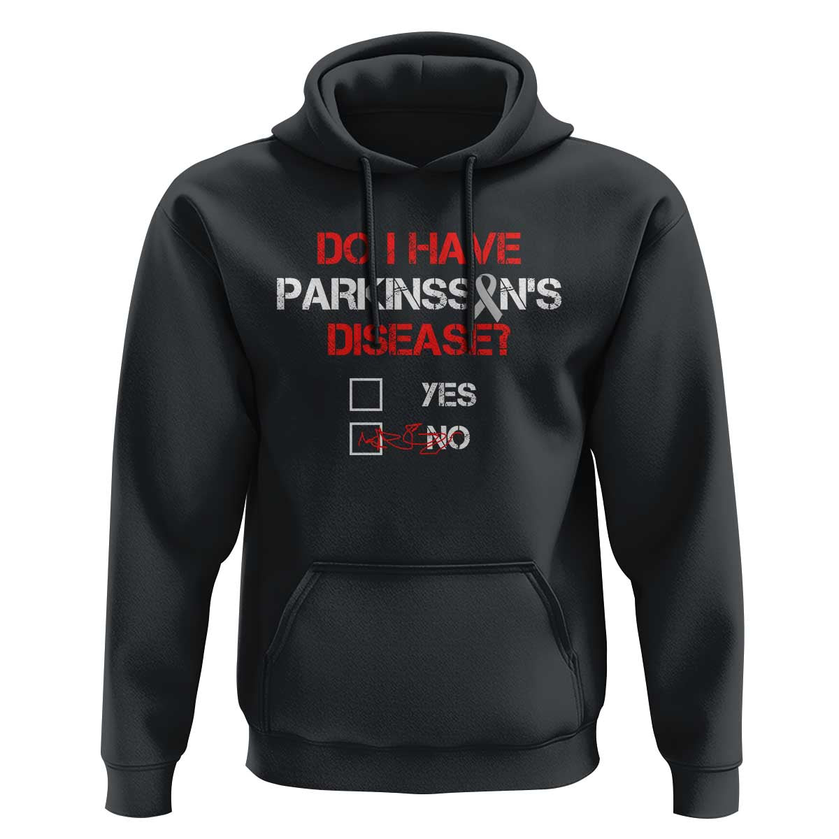 Parkinson's Awareness Hoodie Yes No Warrior Survivor Support