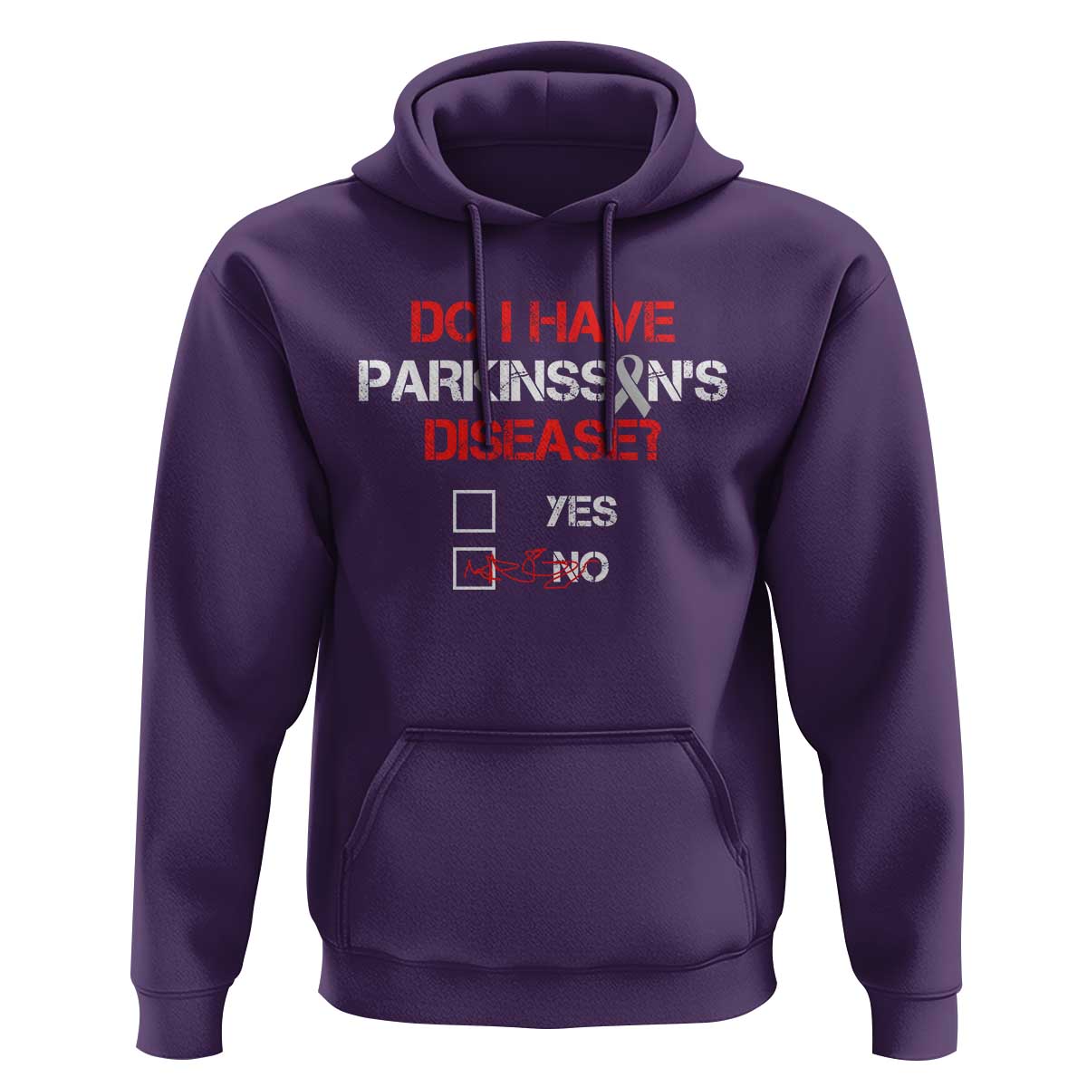 Parkinson's Awareness Hoodie Yes No Warrior Survivor Support