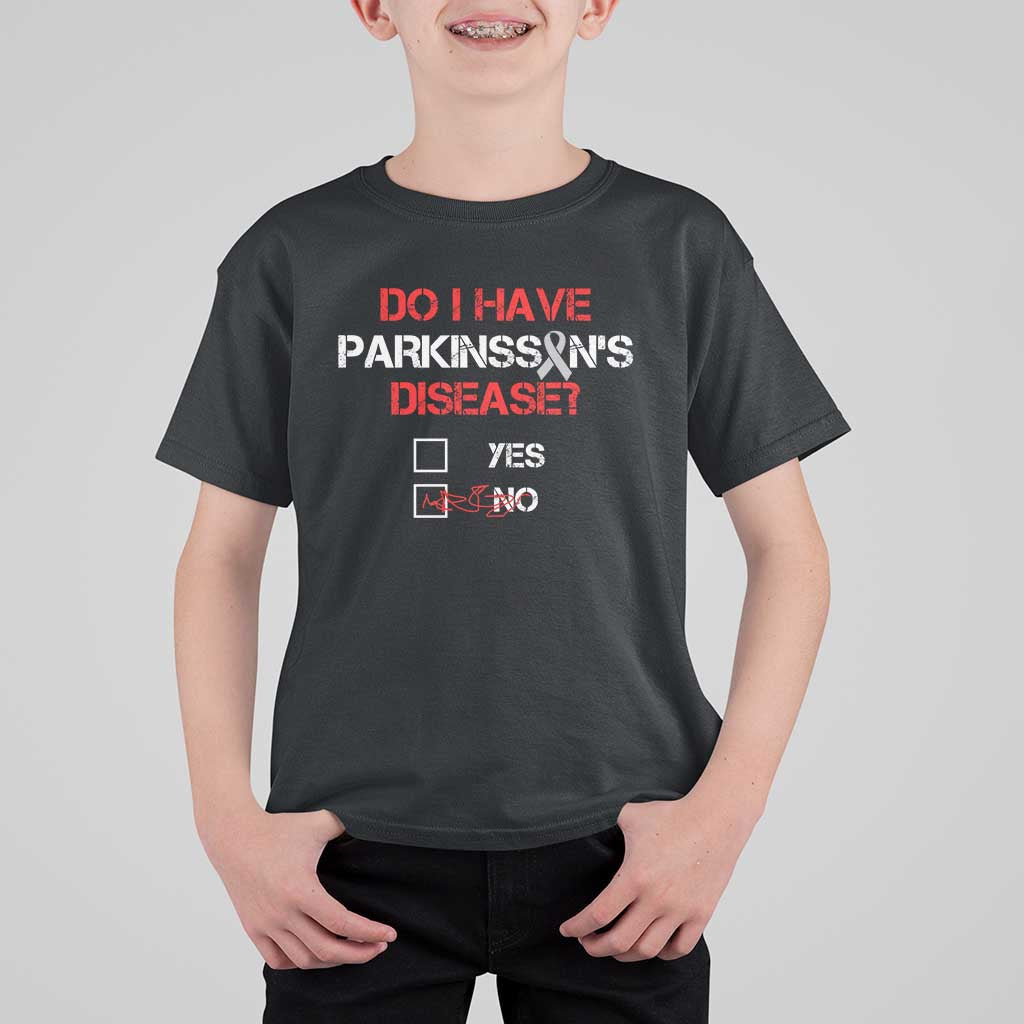 Parkinson's Awareness T Shirt For Kid Yes No Warrior Survivor Support