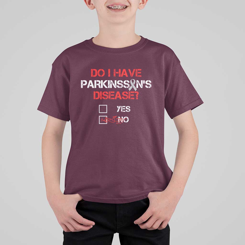 Parkinson's Awareness T Shirt For Kid Yes No Warrior Survivor Support