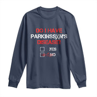 Parkinson's Awareness Long Sleeve Shirt Yes No Warrior Survivor Support