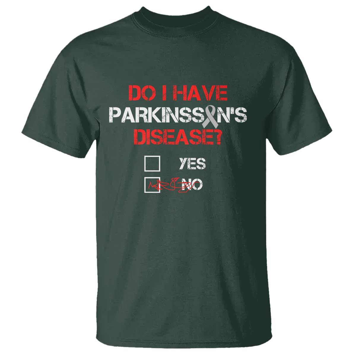 Parkinson's Awareness T Shirt Yes No Warrior Survivor Support