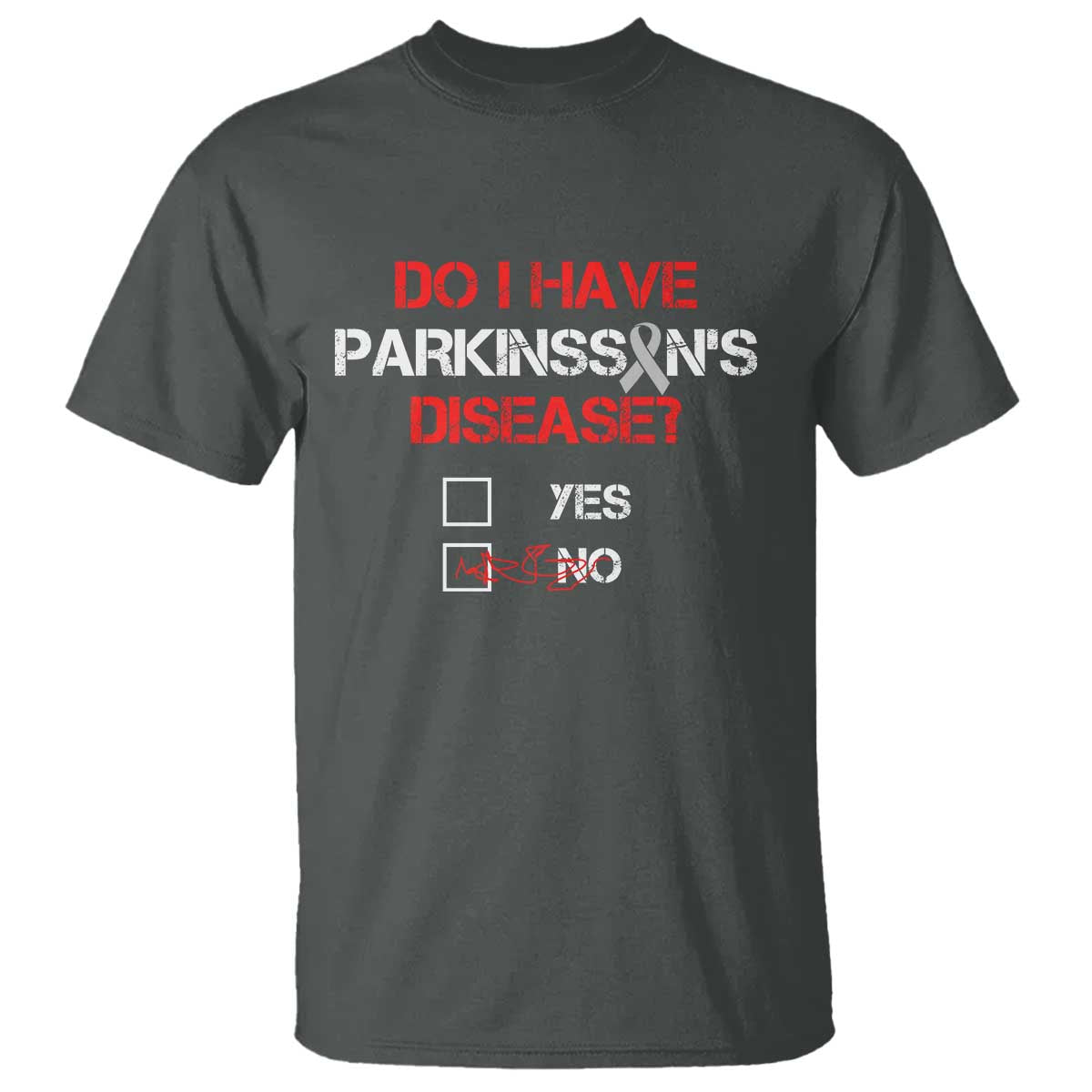Parkinson's Awareness T Shirt Yes No Warrior Survivor Support