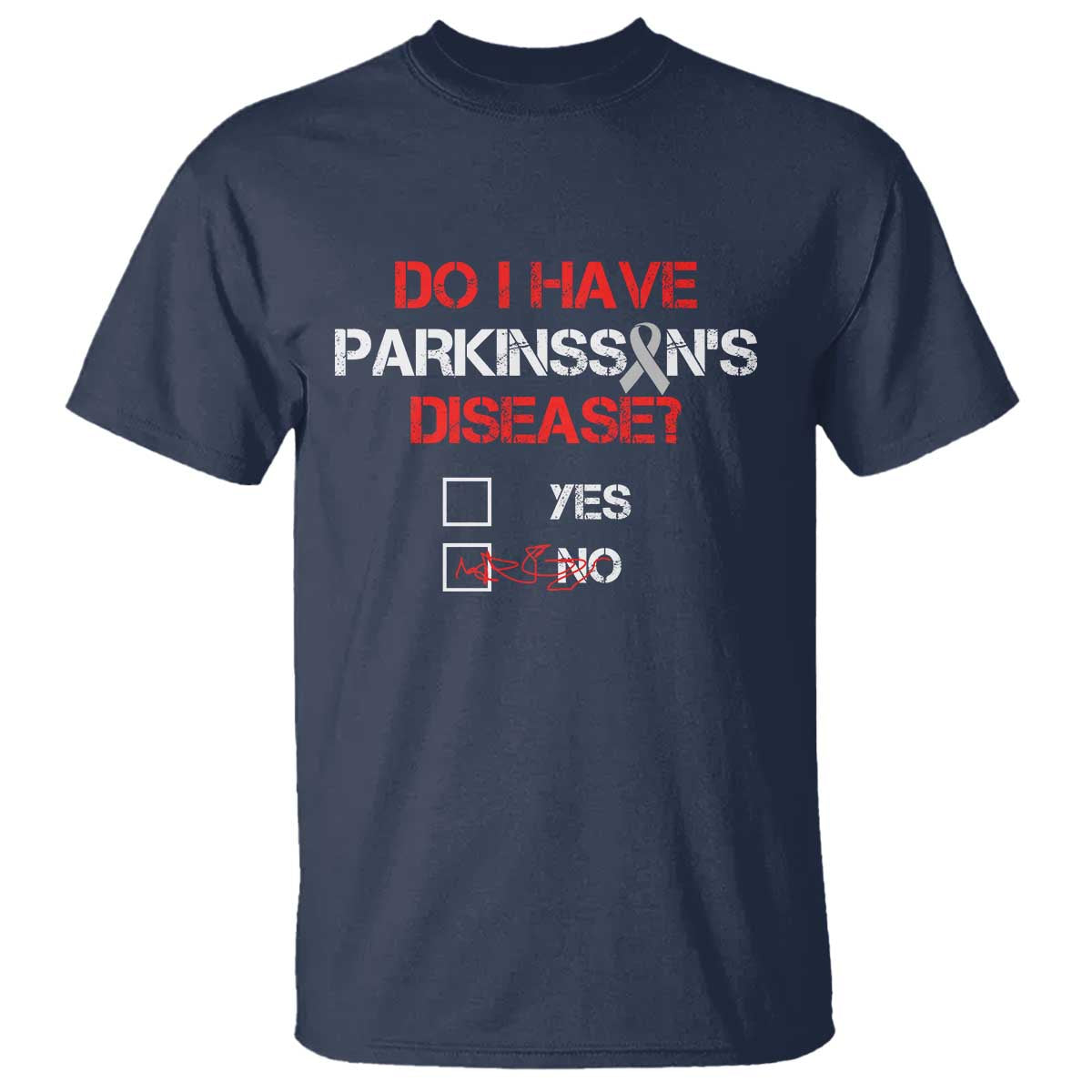 Parkinson's Awareness T Shirt Yes No Warrior Survivor Support