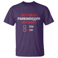Parkinson's Awareness T Shirt Yes No Warrior Survivor Support