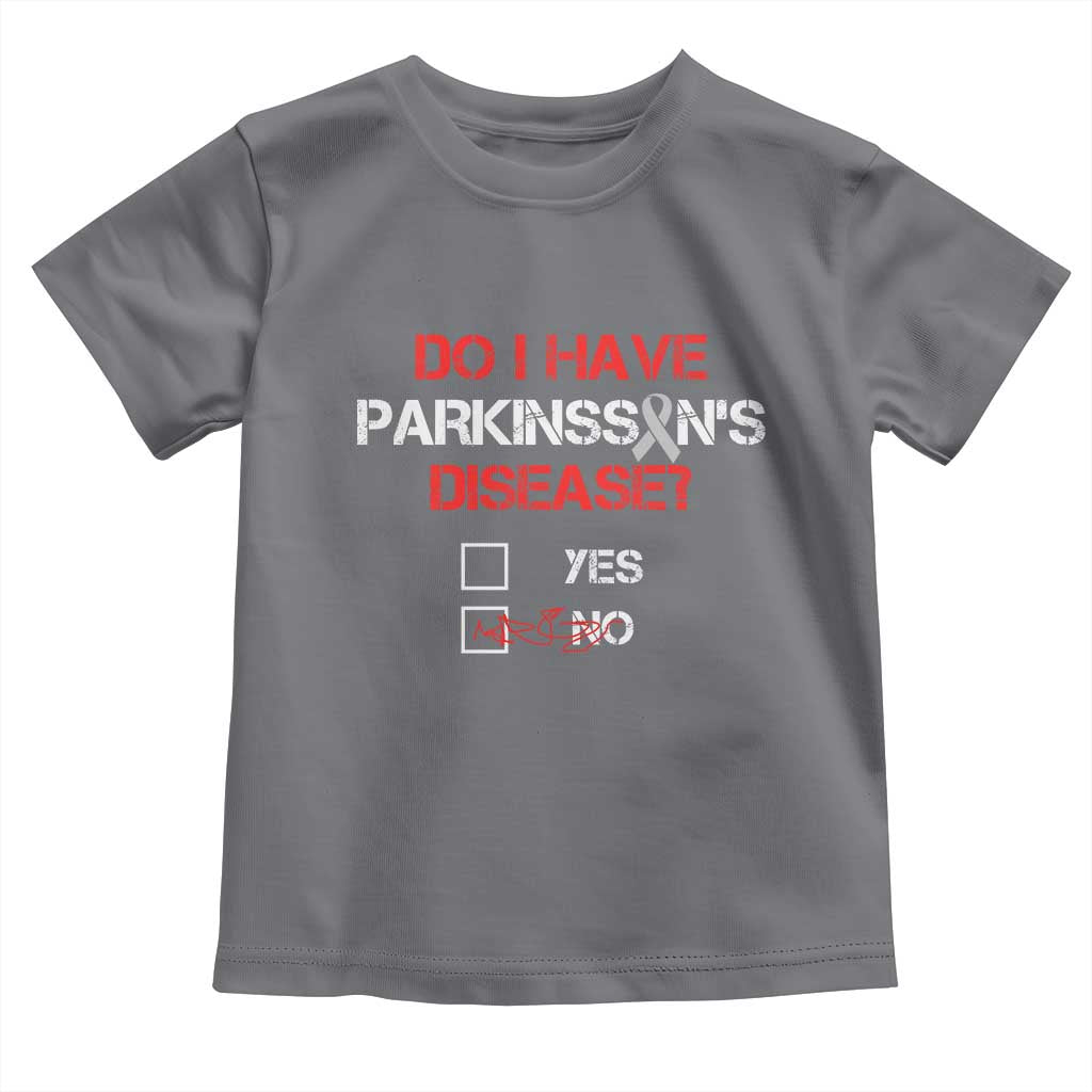 Parkinson's Awareness Toddler T Shirt Yes No Warrior Survivor Support