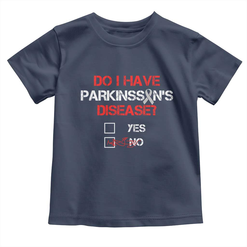 Parkinson's Awareness Toddler T Shirt Yes No Warrior Survivor Support