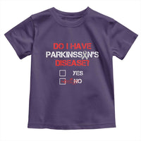 Parkinson's Awareness Toddler T Shirt Yes No Warrior Survivor Support