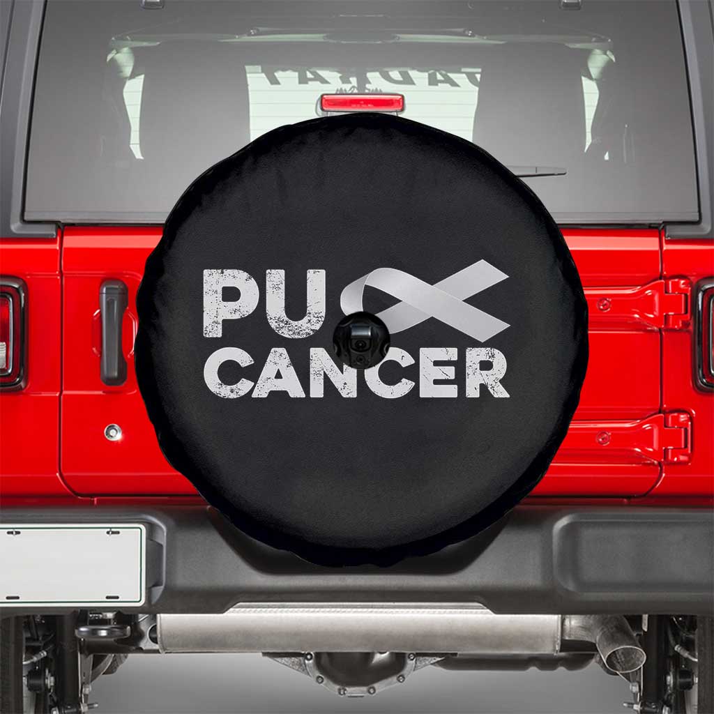 Parkinson's Awareness Spare Tire Cover Puck Farkinsons Parkinson's Silver Gray Ribbon