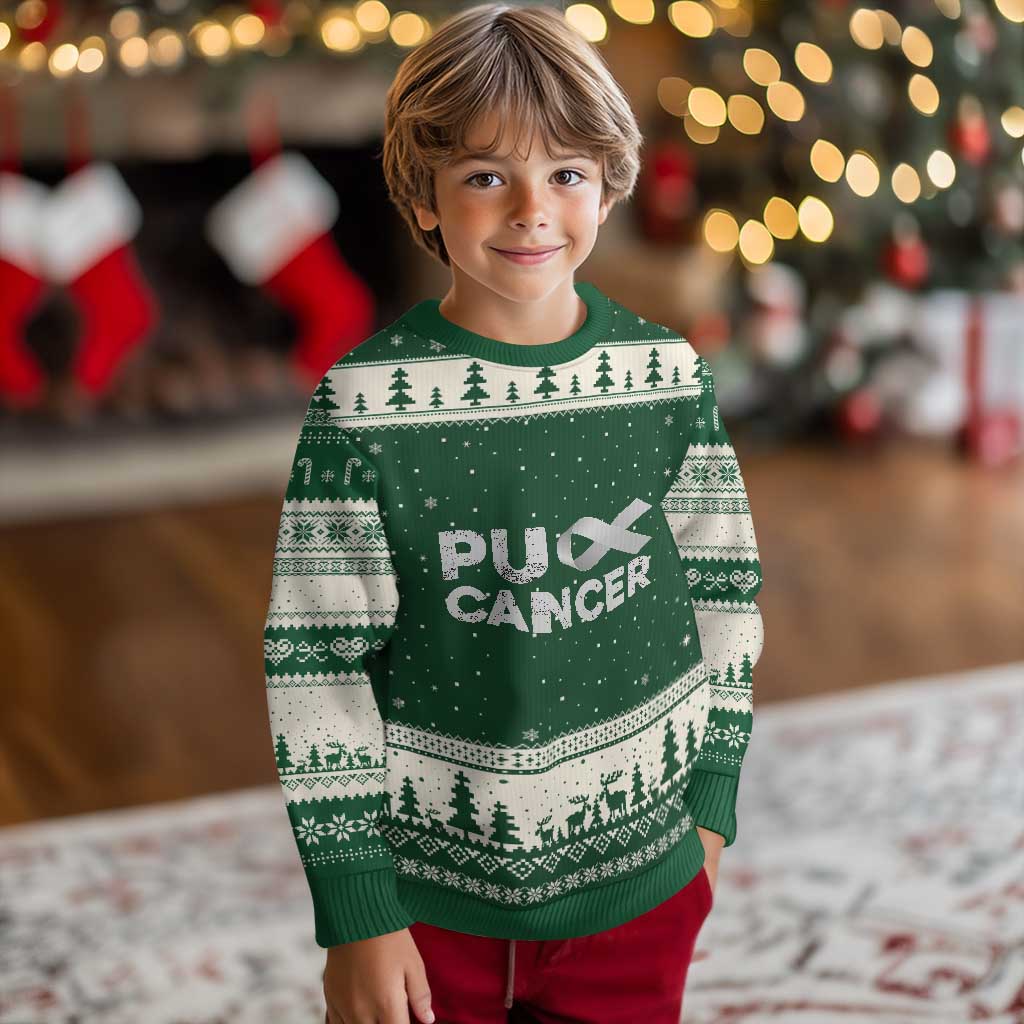 Parkinson's Awareness Ugly Christmas Sweater Puck Farkinsons Parkinson's Silver Gray Ribbon - Wonder Print Shop