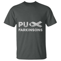 Parkinson's Awareness T Shirt Puck Farkinsons Parkinson's Silver Gray Ribbon