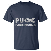 Parkinson's Awareness T Shirt Puck Farkinsons Parkinson's Silver Gray Ribbon