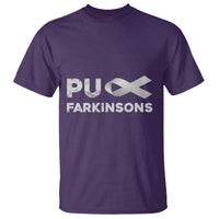 Parkinson's Awareness T Shirt Puck Farkinsons Parkinson's Silver Gray Ribbon