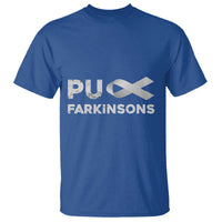 Parkinson's Awareness T Shirt Puck Farkinsons Parkinson's Silver Gray Ribbon