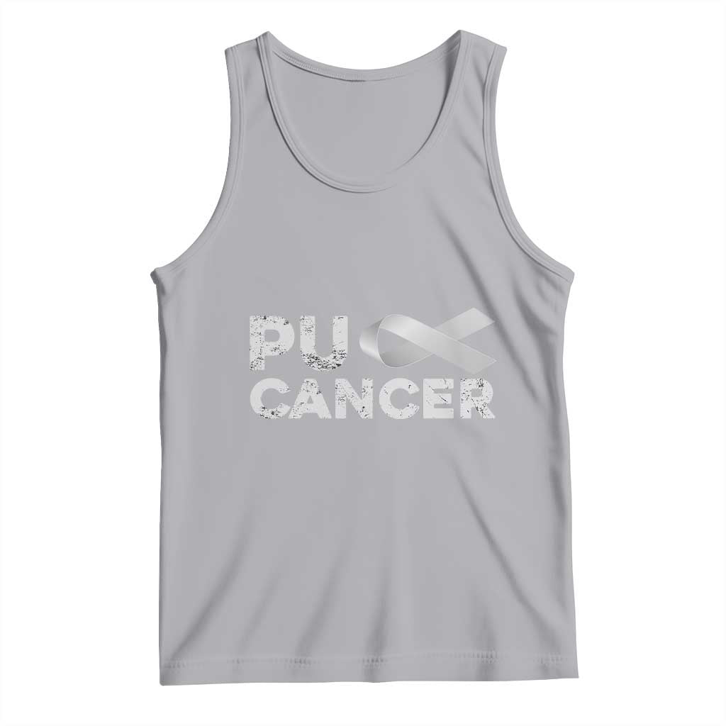 Parkinson's Awareness Tank Top Puck Farkinsons Parkinson's Silver Gray Ribbon