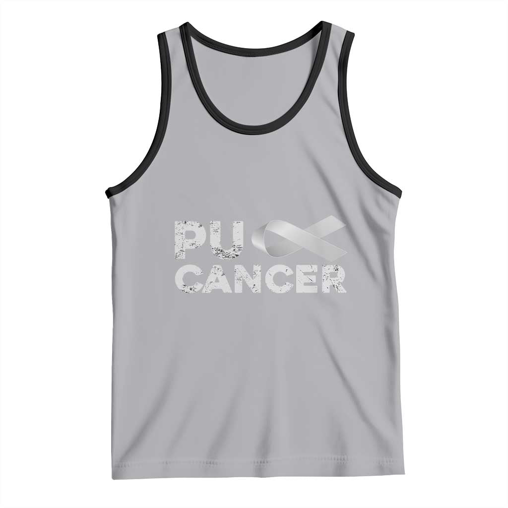 Parkinson's Awareness Tank Top Puck Farkinsons Parkinson's Silver Gray Ribbon