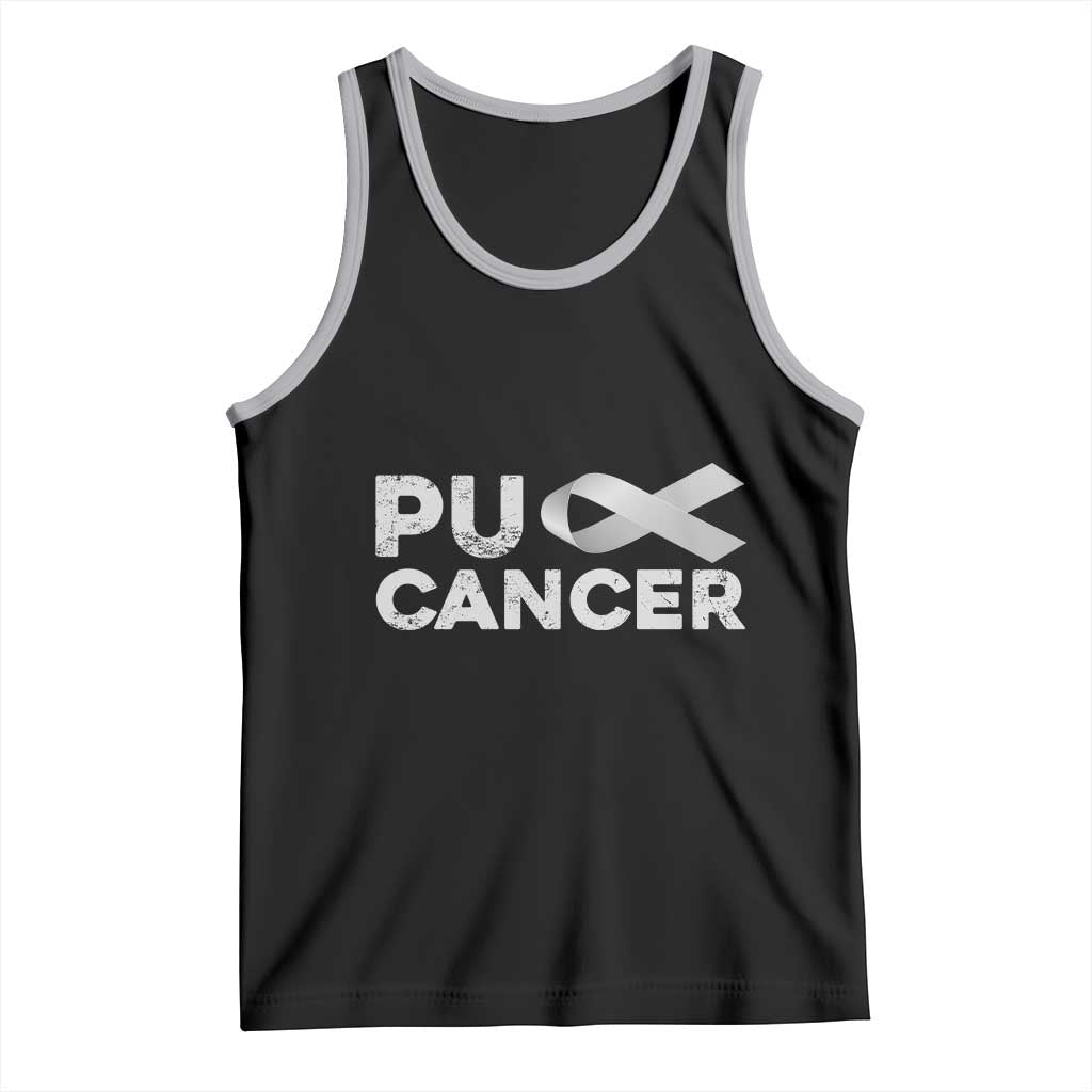 Parkinson's Awareness Tank Top Puck Farkinsons Parkinson's Silver Gray Ribbon