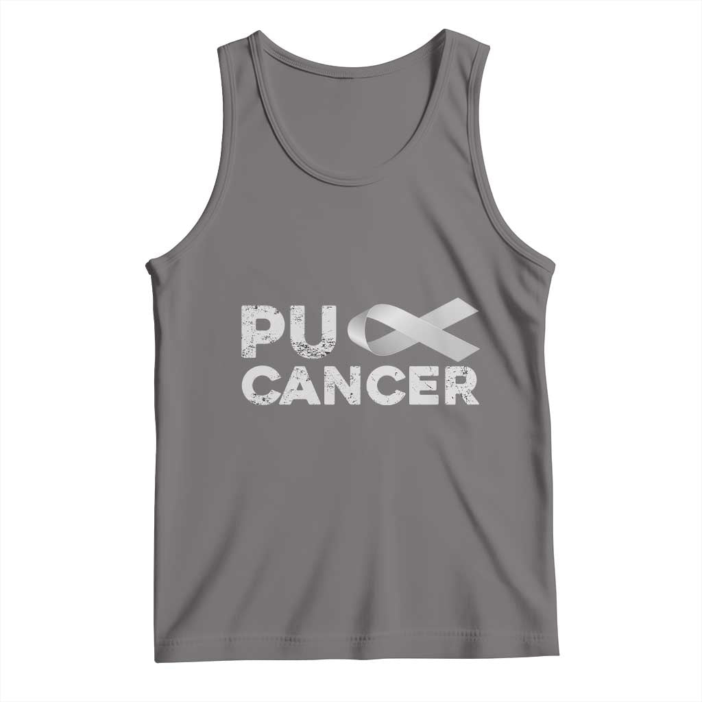 Parkinson's Awareness Tank Top Puck Farkinsons Parkinson's Silver Gray Ribbon