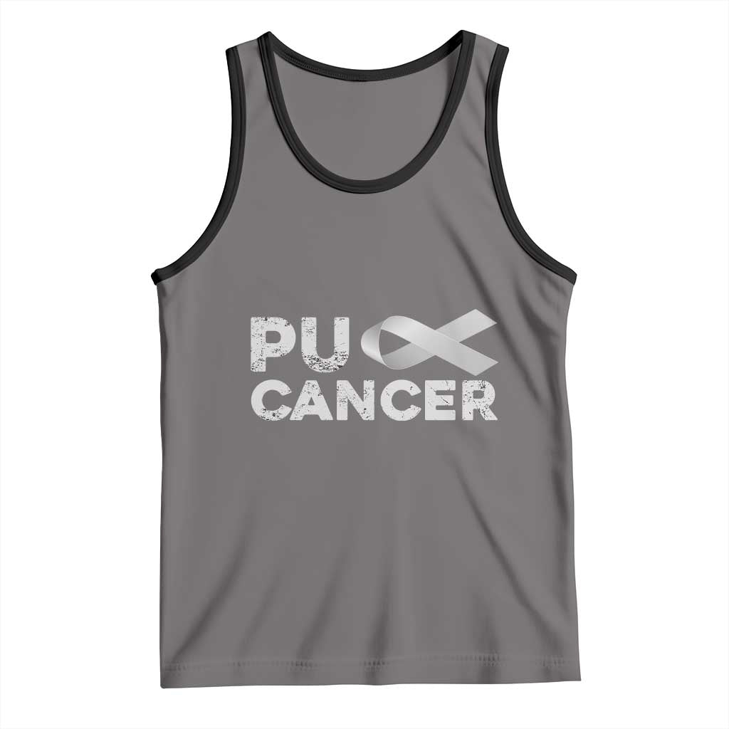 Parkinson's Awareness Tank Top Puck Farkinsons Parkinson's Silver Gray Ribbon