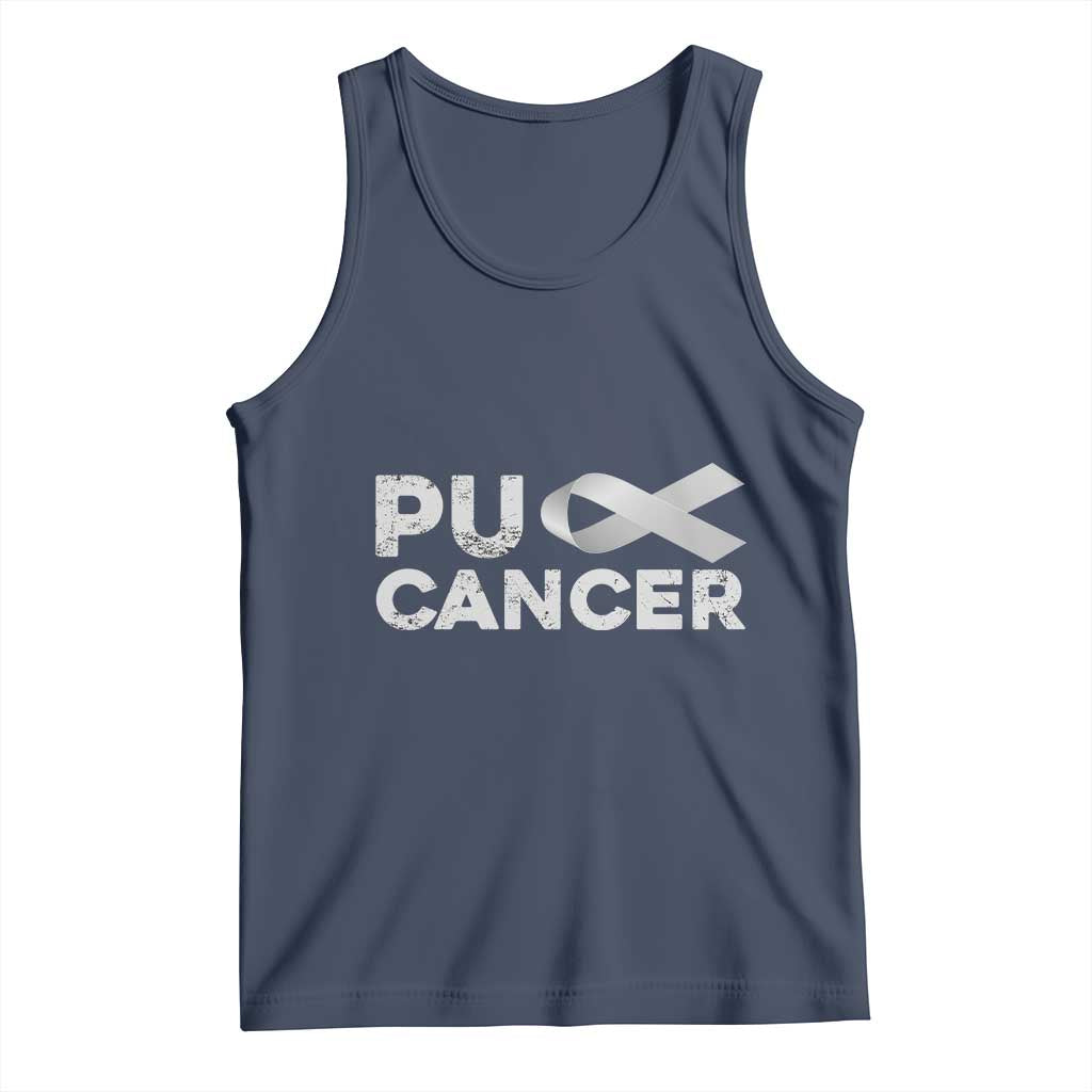 Parkinson's Awareness Tank Top Puck Farkinsons Parkinson's Silver Gray Ribbon