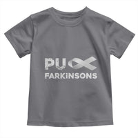 Parkinson's Awareness Toddler T Shirt Puck Farkinsons Parkinson's Silver Gray Ribbon