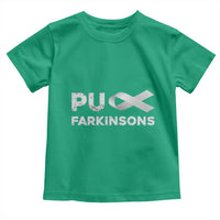 Parkinson's Awareness Toddler T Shirt Puck Farkinsons Parkinson's Silver Gray Ribbon