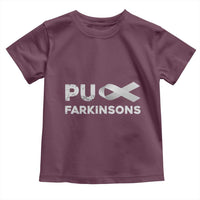 Parkinson's Awareness Toddler T Shirt Puck Farkinsons Parkinson's Silver Gray Ribbon