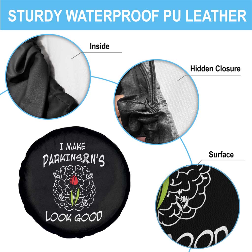 Parkinson's Warrior Spare Tire Cover I Make Parkinsons Look Good Tulip