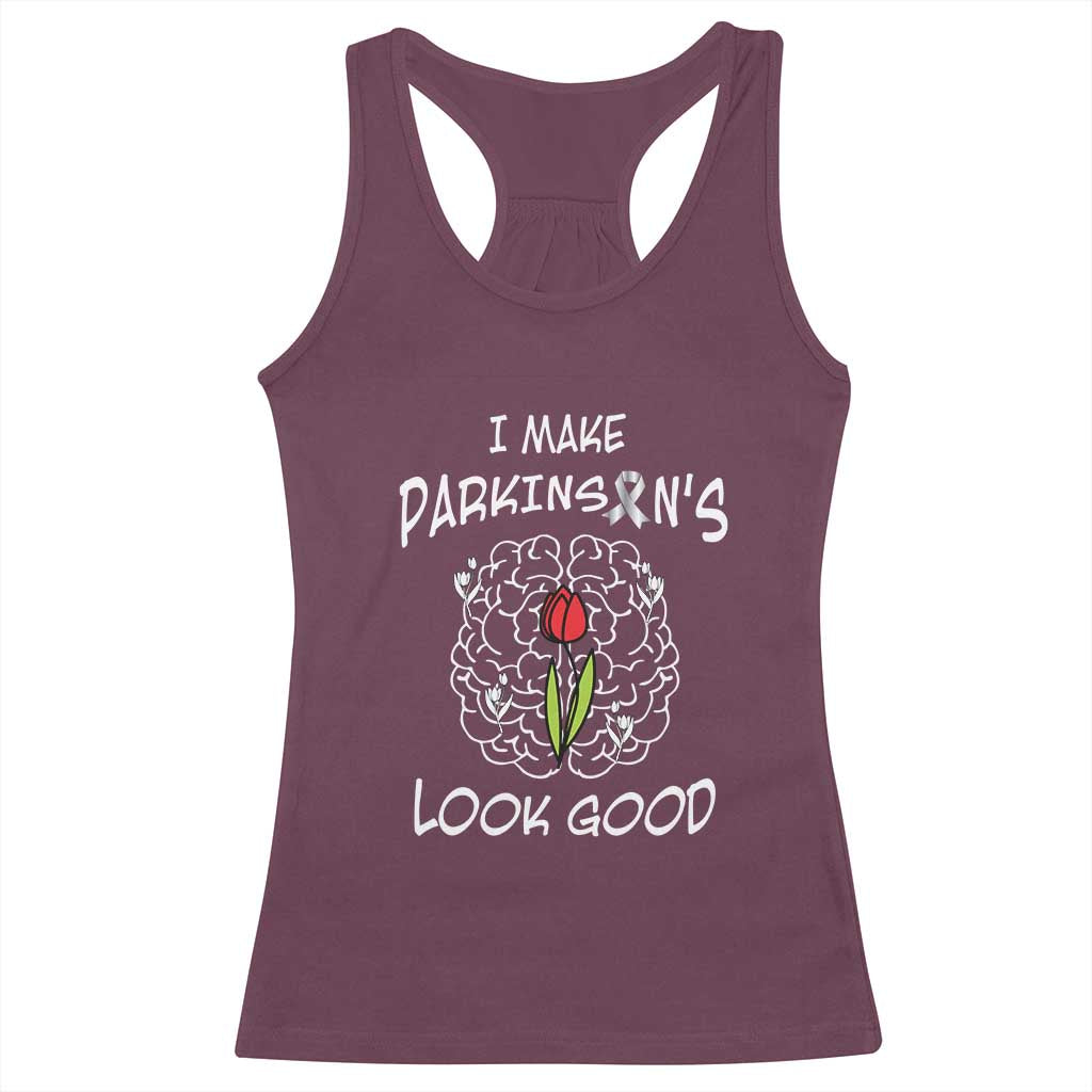 Parkinson's Warrior Racerback Tank Top I Make Parkinsons Look Good Tulip
