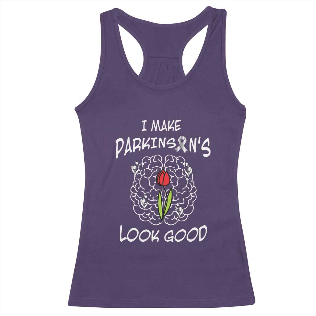 Parkinson's Warrior Racerback Tank Top I Make Parkinsons Look Good Tulip