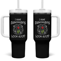 Parkinson's Warrior Tumbler With Handle I Make Parkinsons Look Good Tulip