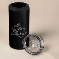 Parkinson's Warrior 4 in 1 Can Cooler Tumbler Funny I'm Not Getting Jiggy I Have Parkinsons