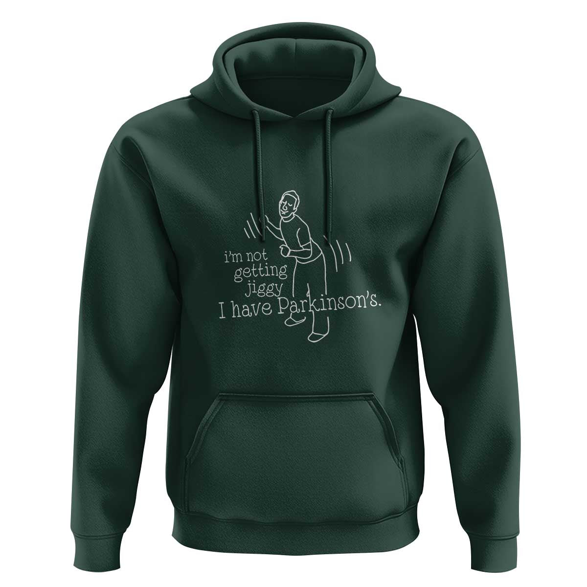 Parkinson's Warrior Hoodie Funny I'm Not Getting Jiggy I Have Parkinsons