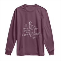 Parkinson's Warrior Long Sleeve Shirt Funny I'm Not Getting Jiggy I Have Parkinsons