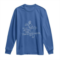 Parkinson's Warrior Long Sleeve Shirt Funny I'm Not Getting Jiggy I Have Parkinsons