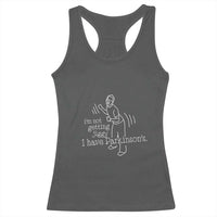 Parkinson's Warrior Racerback Tank Top Funny I'm Not Getting Jiggy I Have Parkinsons
