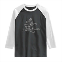 Parkinson's Warrior Raglan Shirt Funny I'm Not Getting Jiggy I Have Parkinsons