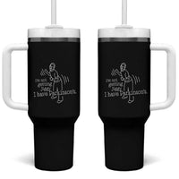 Parkinson's Warrior Tumbler With Handle Funny I'm Not Getting Jiggy I Have Parkinsons