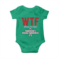 Parkinson's Awareness Baby Onesie WTF Winning The Fight Gray Ribbon Support Parkinsons Warriror